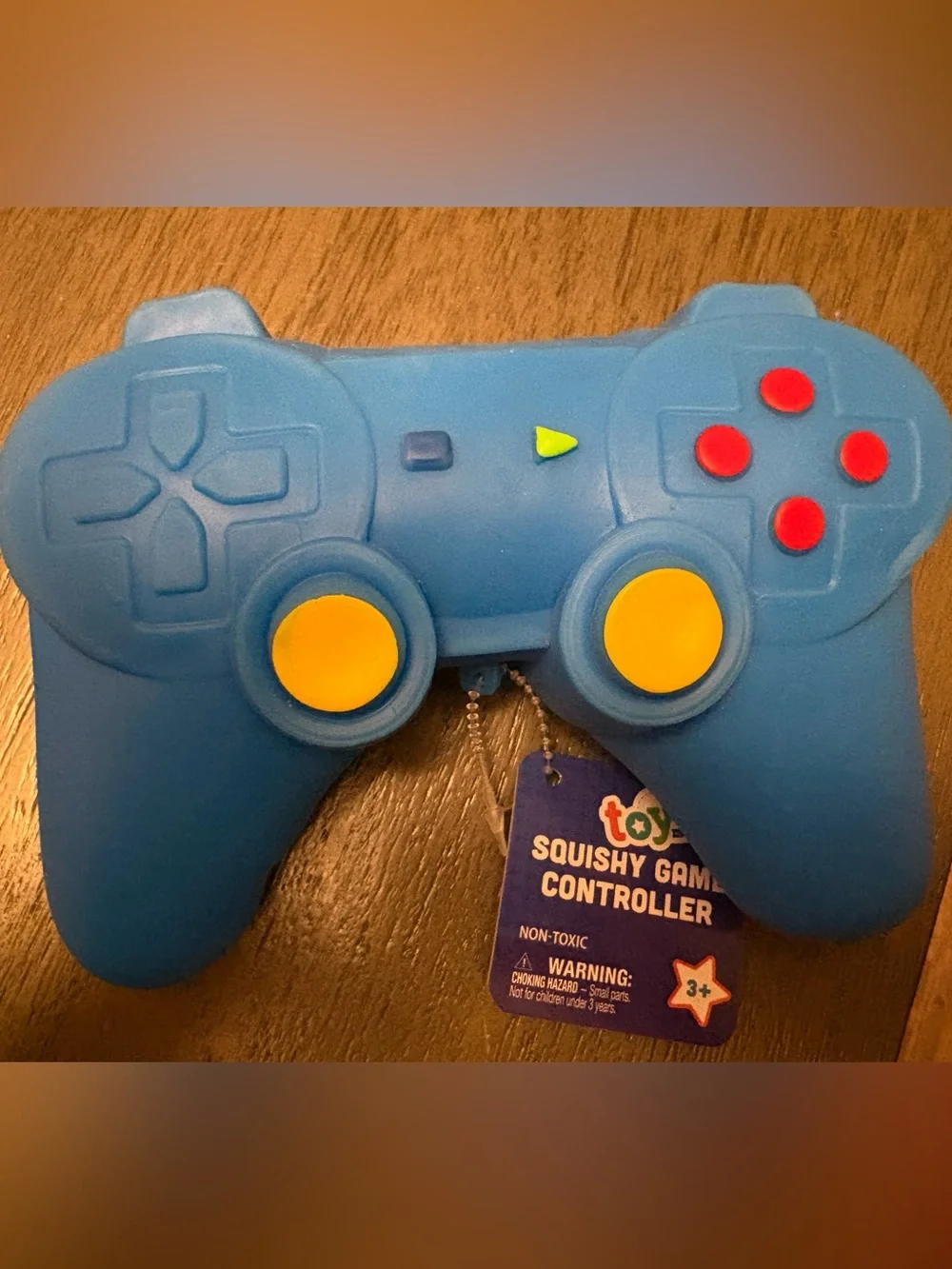 Blue Squishy Game Controller Toy - Playful Gaming Accessory